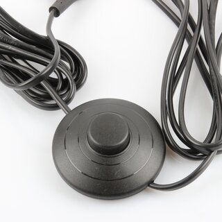 Hfele Mbelschalter Tritt-Schalter Fu-Schalter mit Euro-Flachstecker, Euro-Kupplung 230V und 4m Kabel