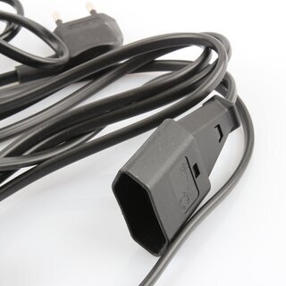 Hfele Mbelschalter Wipp-Schalter Fu-Schalter mit Euro-Flachstecker, Euro-Kupplung 230V und 4m Kabel