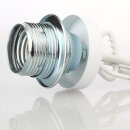 Lampen Abschluß Kaschierung weiß lackiert 57x11mm mit Mittelloch 10,2mm