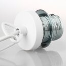 Lampen Abschluß Kaschierung weiß lackiert 57x11mm mit Mittelloch 10,2mm